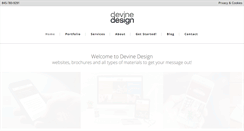 Desktop Screenshot of devinedesign.net